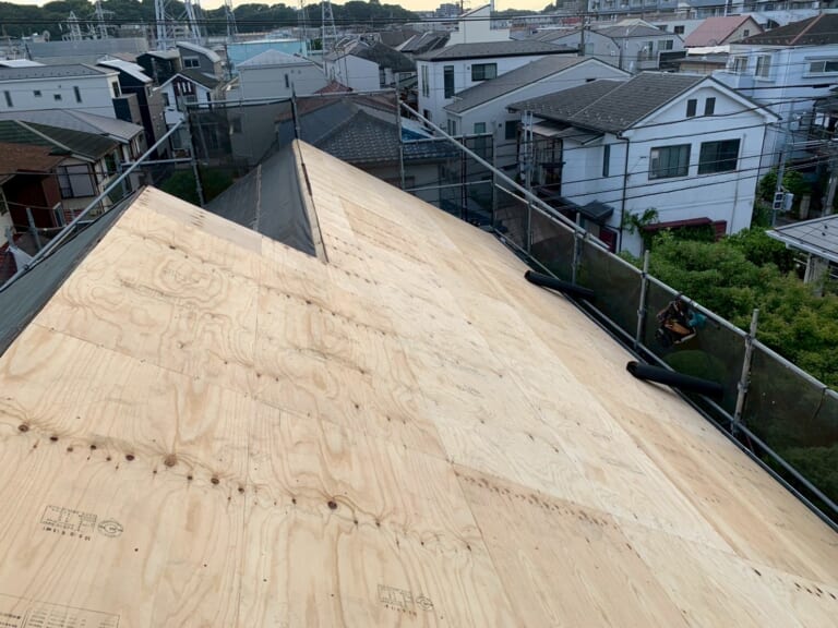 野地板増し張り