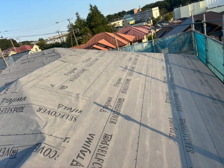 ルーフィング施工