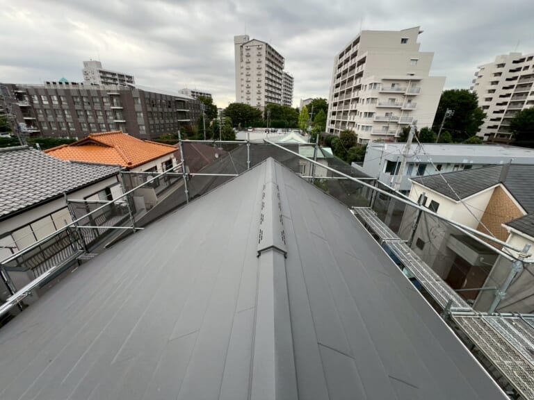 換気棟の設置、完成