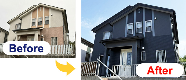 外壁塗装ビフォーアフター