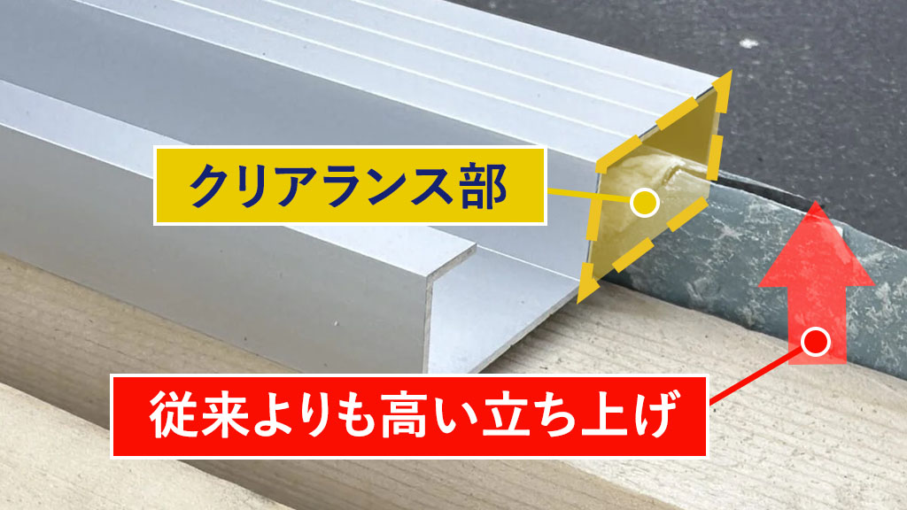 従来よりも高い立ち上げ