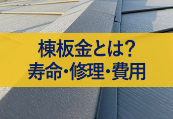 棟板金とは？交換費用・修理方法・寿命・火災保険まで完全ガイド