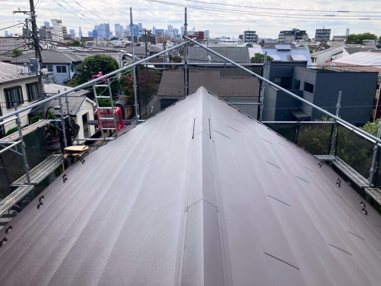 換気棟の設置、完成