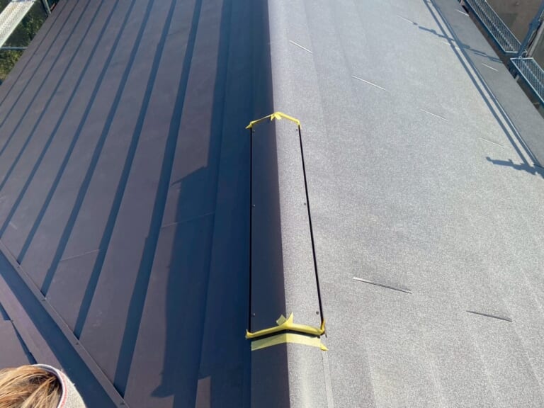 換気棟の設置、完成