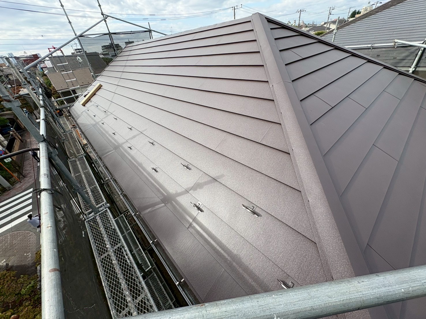 完成した屋根