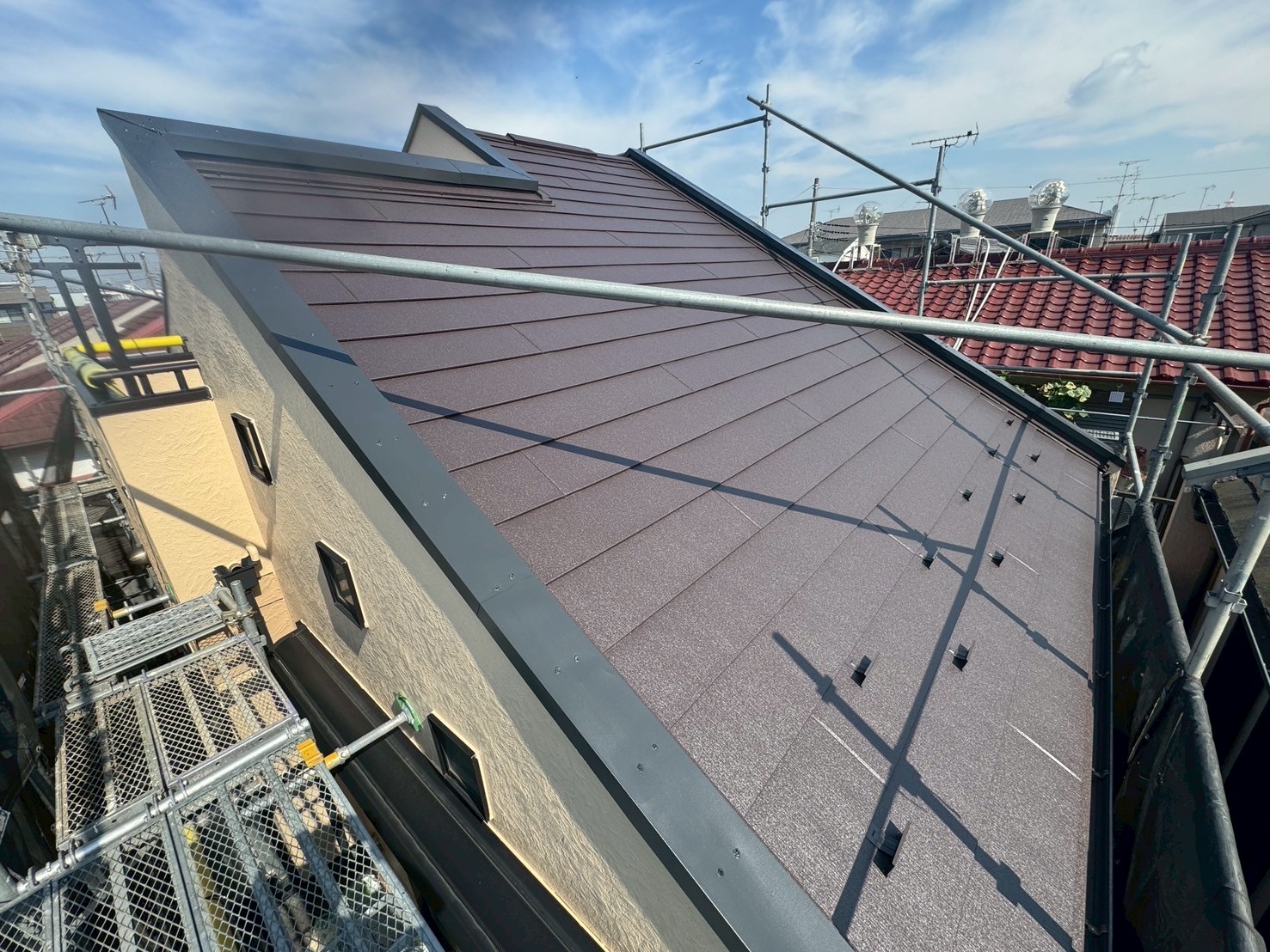 施工後の屋根