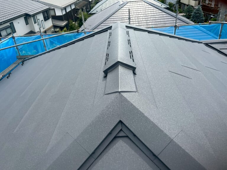 換気棟の設置、完成