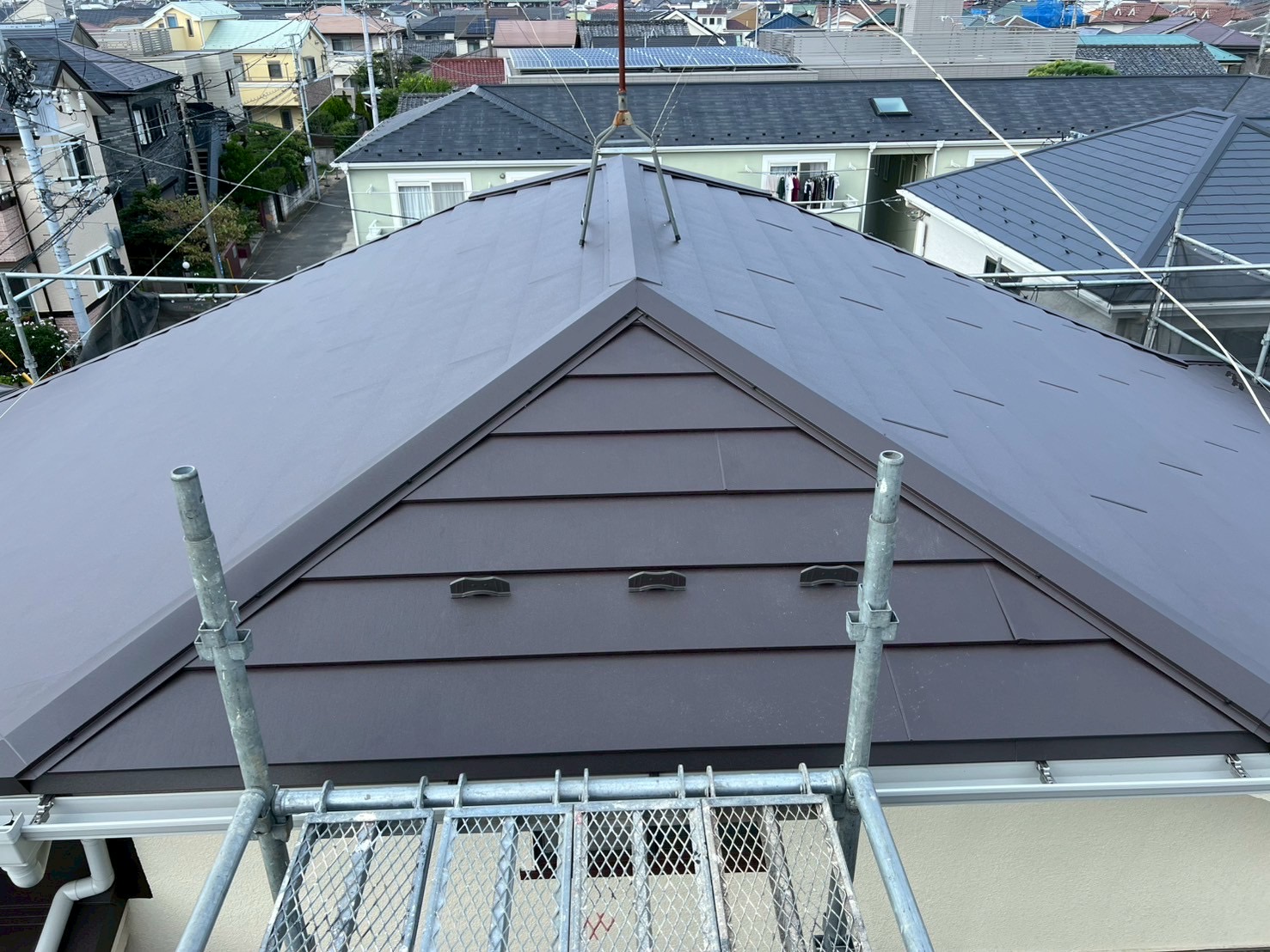 完成後の屋根