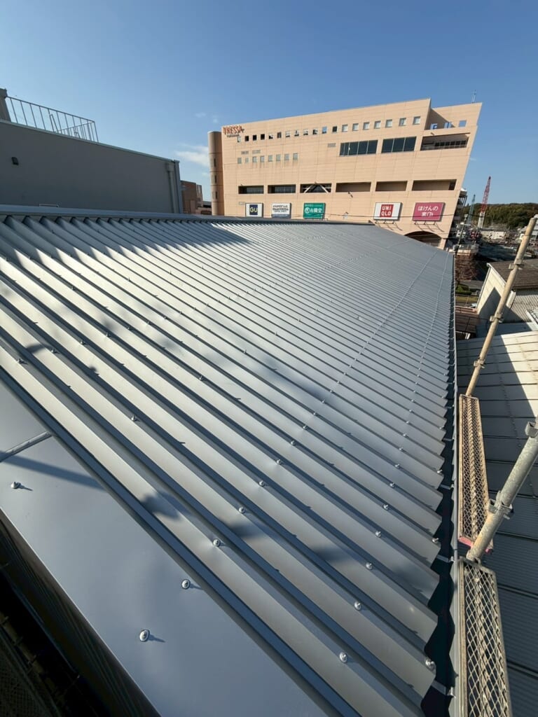 施工後折板屋根