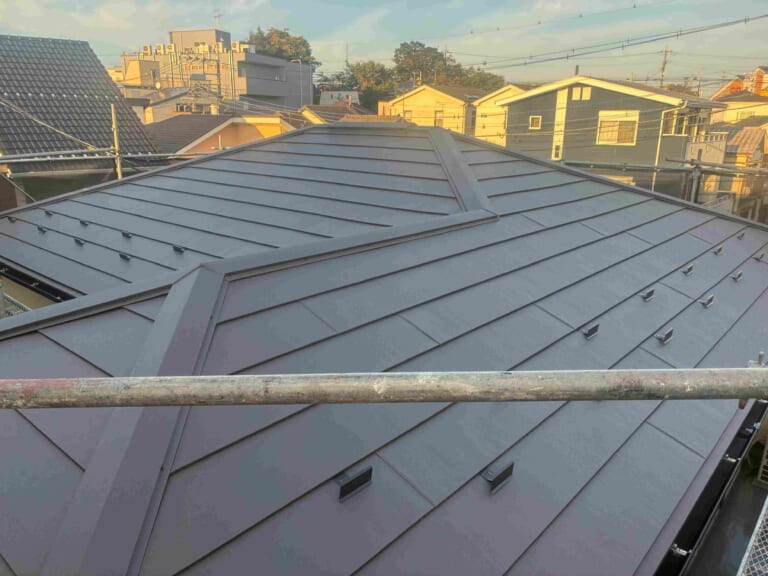 換気棟の設置、完成