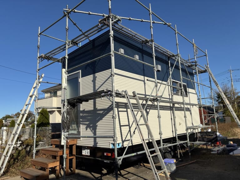 完成したトレーラーハウス