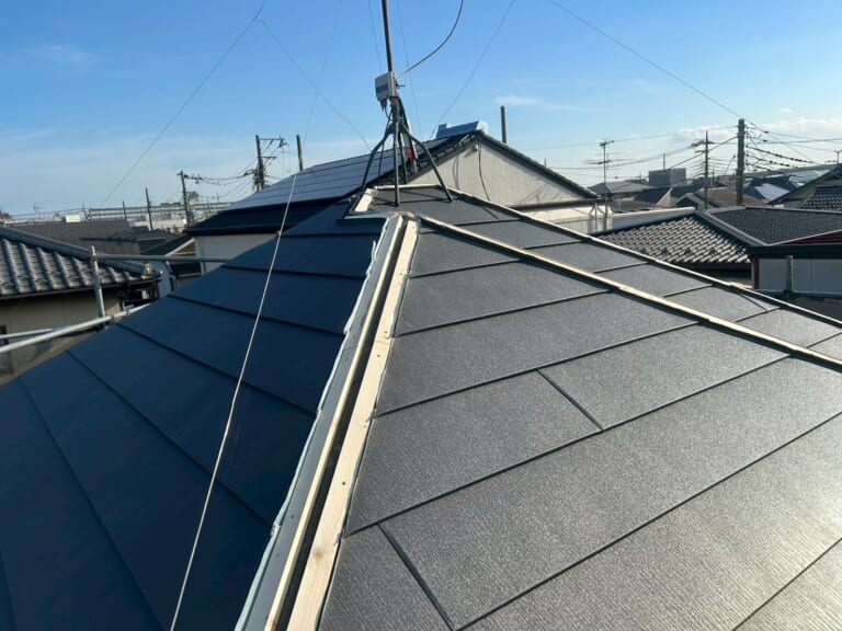 屋根材立ち上げ