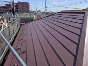 サムネイル画像 栃木県栃木市 - スーパーガルテクトでスレート屋根をリフォーム