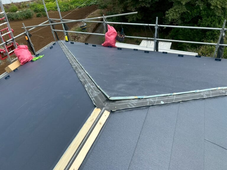 棟部分の立ち上げ