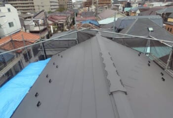 埼玉県鴻巣市 - IG工業のスーパーガルテクトで屋根葺き替え工事