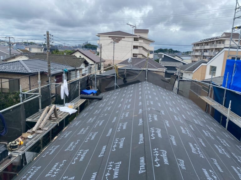 新しいルーフィング