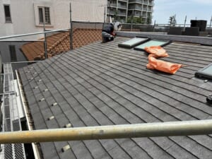 施工前の屋根