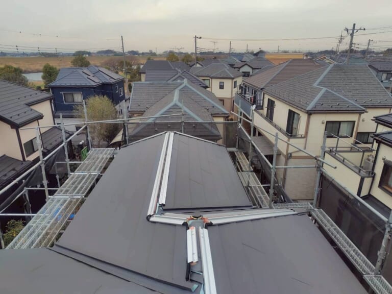 天窓板金の施工