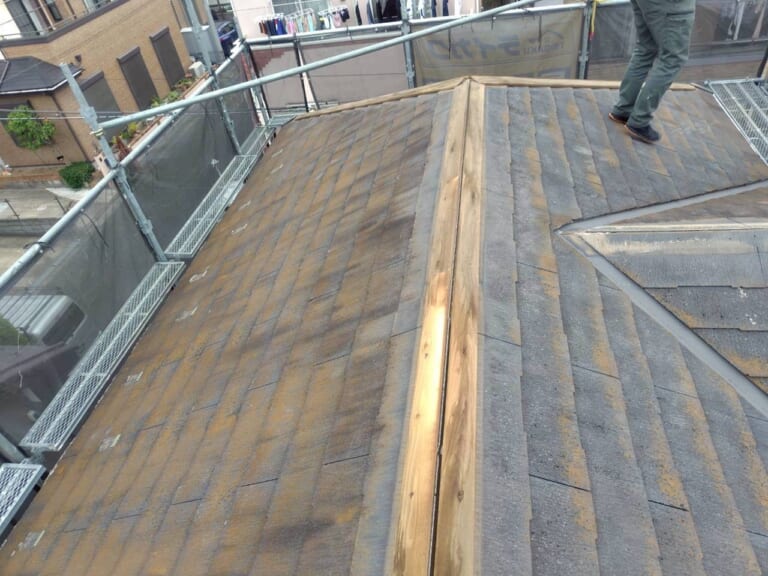 屋根をフラット