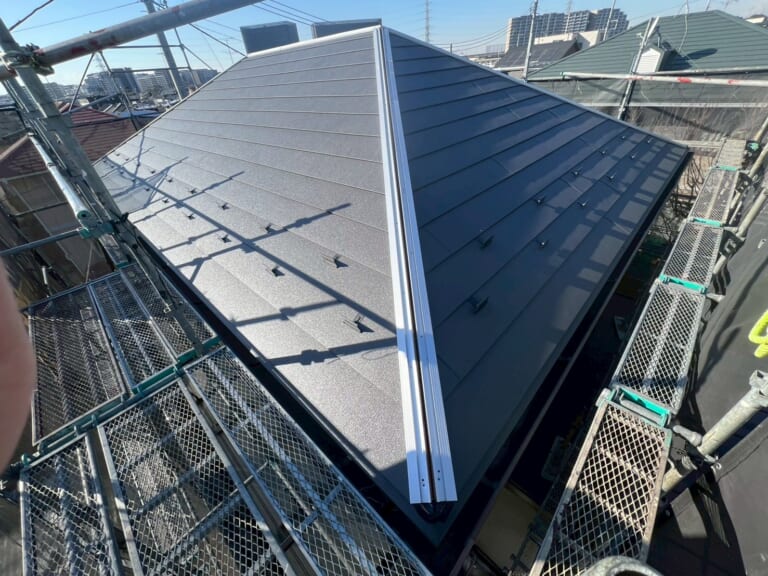 棟板金下地エスヌキ使用　テイガクオリジナル　