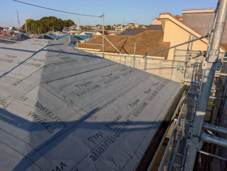 ルーフィングの設置