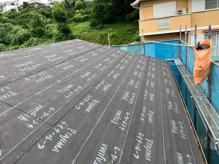 ルーフィングの設置