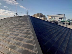 アスベストの含まれるスレート屋根