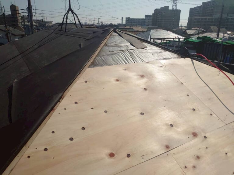 野地板増し張り