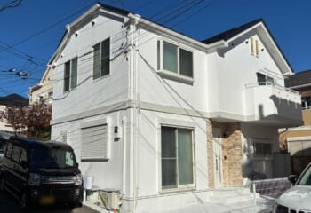 横浜市中区 - スーパーガルテクトの屋根カバー工法とフッ素塗料の外壁塗装でトータルリフォーム