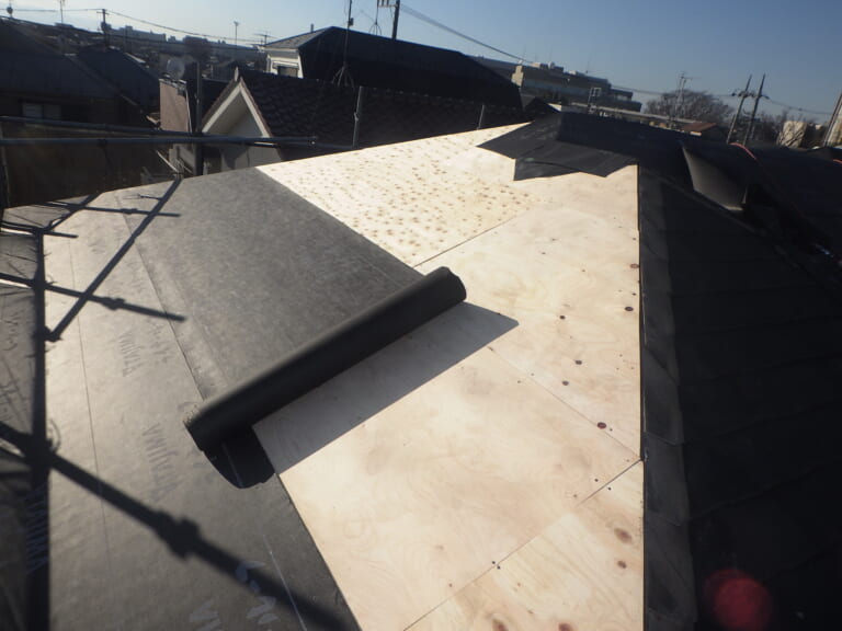 ルーフィングの施工