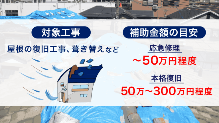 自然災害時の補助金