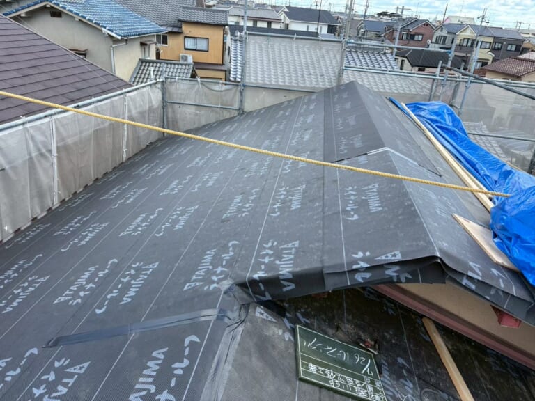 防水シートを施工