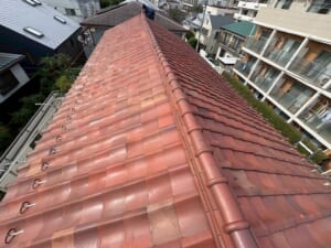 施工前の屋根