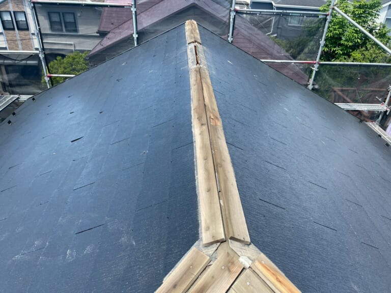棟板金の撤去