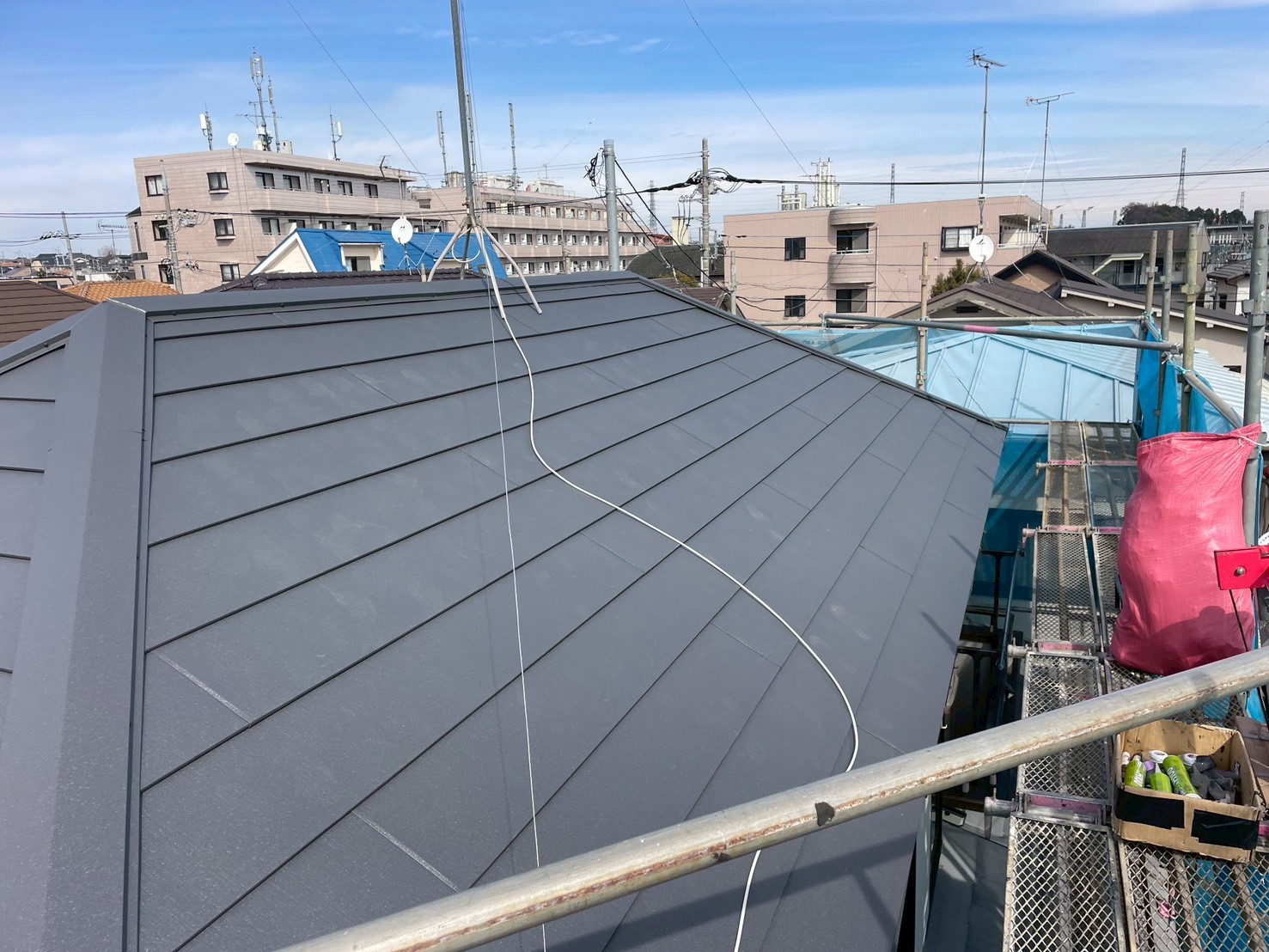 完成した屋根