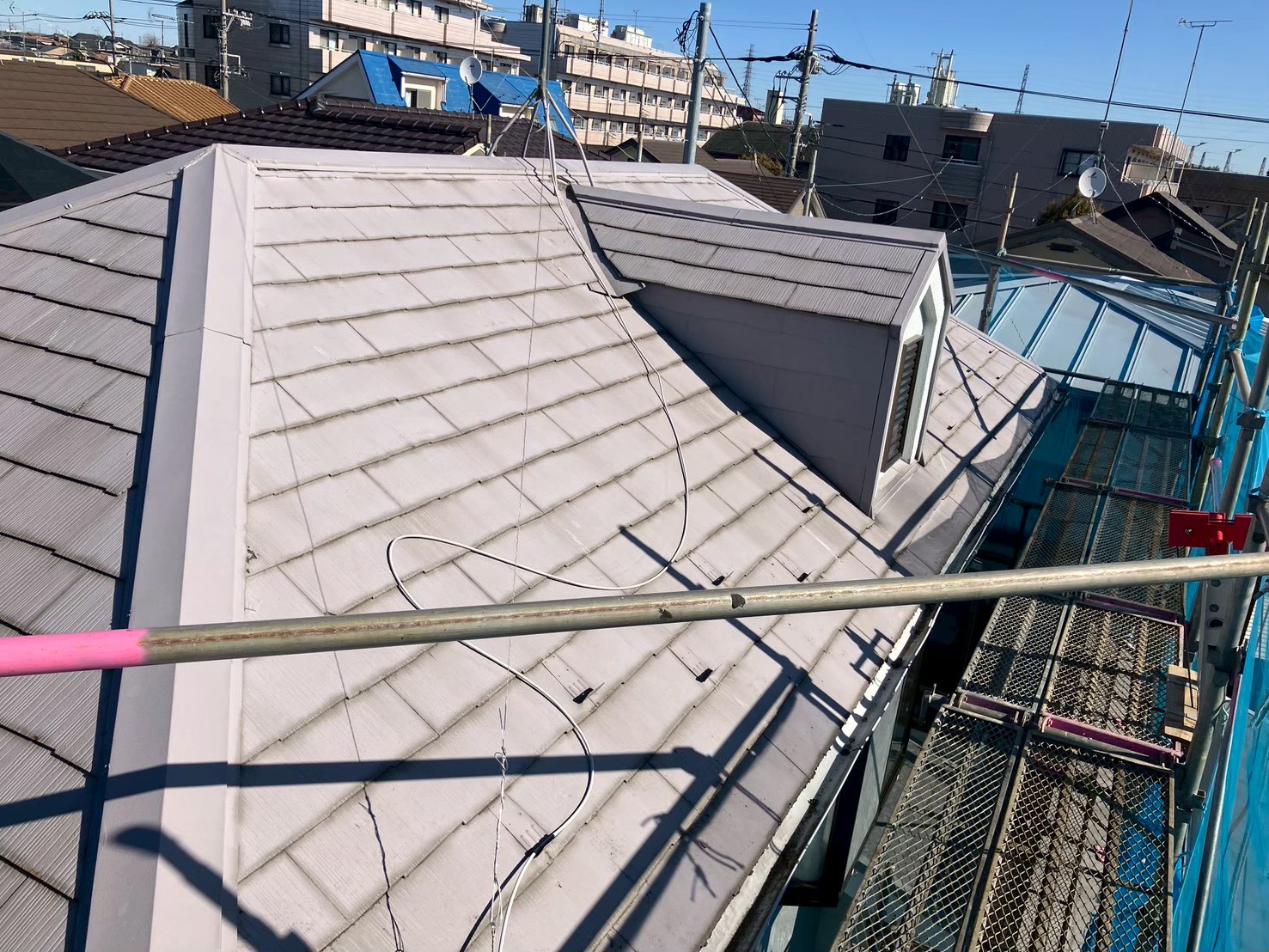 屋根工事前