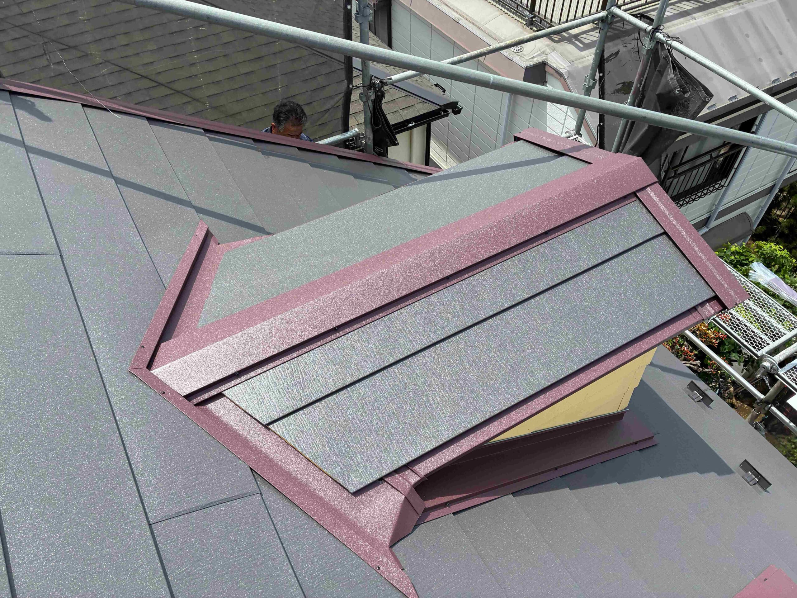 完成した屋根