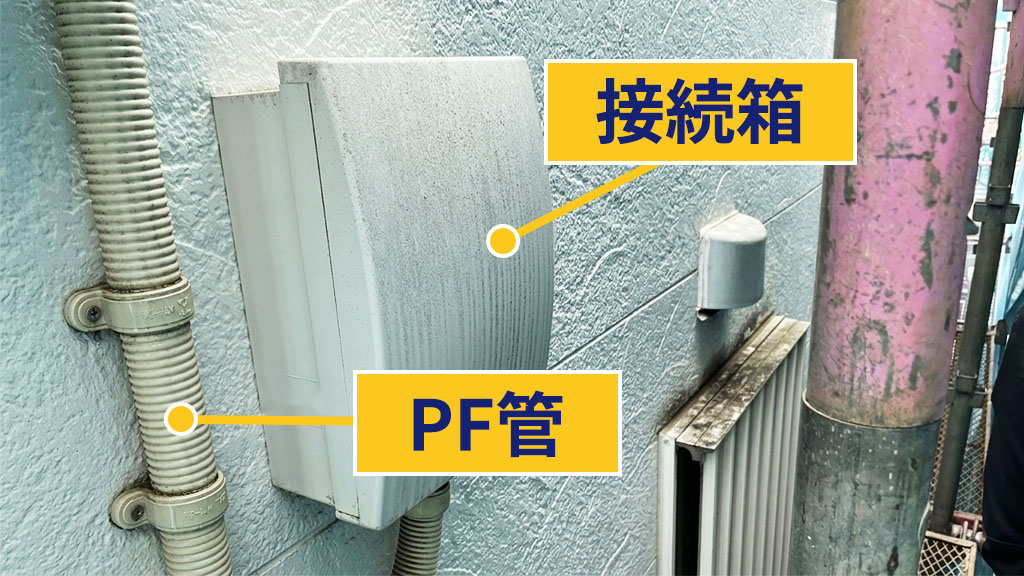 接続箱とPF管